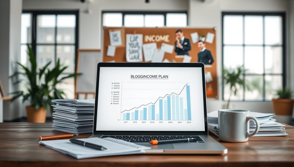 realistic blogging income plan