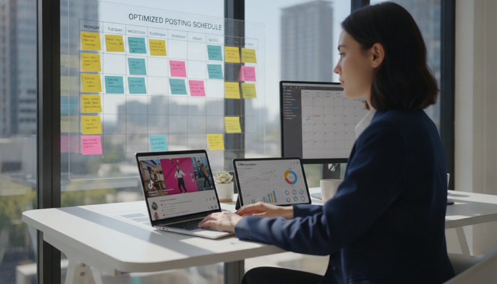 optimizing posting schedule viral tiktok