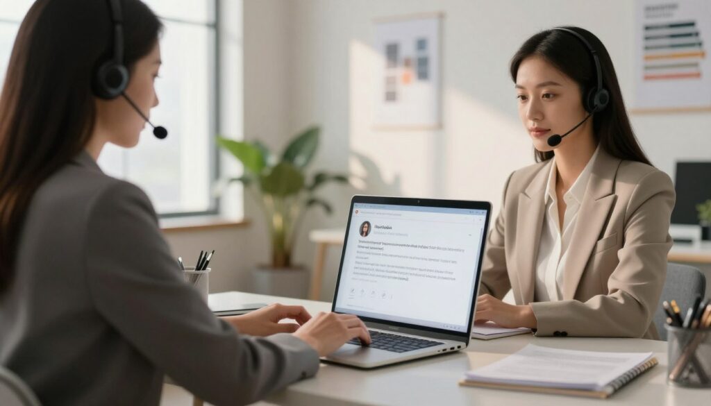 Personalized reply addressing a specific customer question