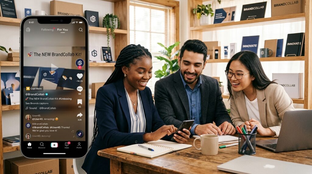 TikTok audience engaging with a brand through comments and replies TikTok audience engaging with a brand through comments and replies